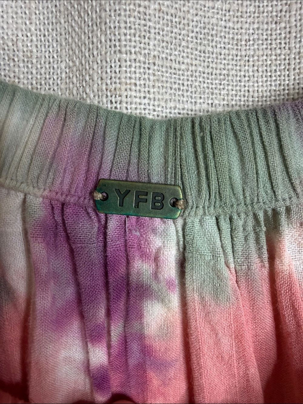 Young Fabulous & Broke Pink Multi Tie-Dye Maxi Dress - Picture 2 of 4